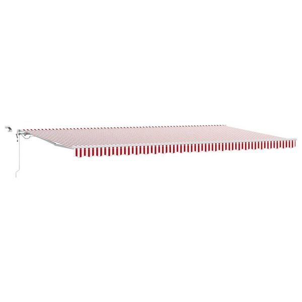 vidaXL Cortina Retractabilă Roșu și Alb 600 &times; 300 cm
