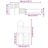 vidaXL Set de joacă pentru exterior, lemn de pin impregnat