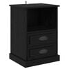 vidaXL Dulap de noapte Stejar Negru 36 x 43 x 60 cm Lemn prelucrat
