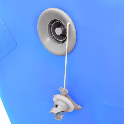 vidaXL Rulou de gimnastică gonflabil cu pompă, albastru, 100x60 cm PVC