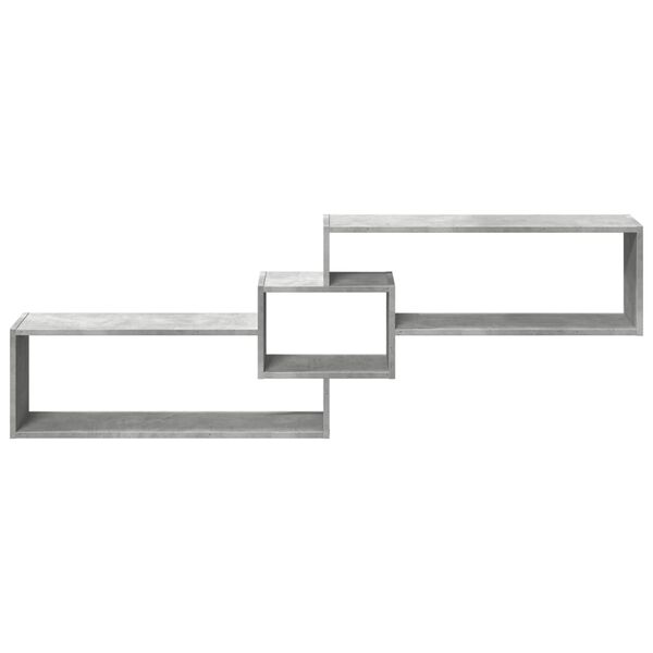 vidaXL Dulap de perete, gri beton, 158x18x53 cm, lemn prelucrat