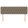 vidaXL Tăblii de pat, 2 buc, gri taupe, 80x7x78/88 cm, textil