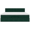 vidaXL Cadru de pat otoman cu saltea verde închis 180x200cm catifea