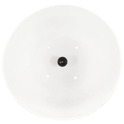 vidaXL Lampă suspendată industrială, 25 W, alb, 32 cm, E27, rotund