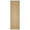 vidaXL Covor din sisal pentru ansamblu de zg&acirc;riat, 80x250 cm