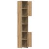 vidaXL Dulap de baie, Stejar artizanal, 30x30x183,5 cm, PAL