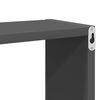 vidaXL Rafturi de perete cub, 4 buc., gri, 26x15x26 cm