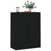 vidaXL Dulap cu montaj pe perete, negru, 69,5x34x90 cm