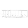 vidaXL Padoc de exterior pentru c&acirc;ini argintiu 6x6x2 m oțel galvanizat
