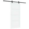 vidaXL Ușă glisantă ORKDAL 93 x 211 cm Lemn prelucrat Alb și negru