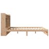 vidaXL Pat cu bibliotecă fără saltea, 180x200 cm, lemn masiv de pin