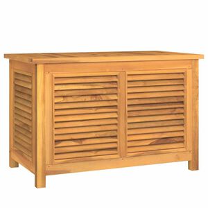vidaXL Ladă depozitare grădină cu geantă, 90x50x58 cm, lemn masiv tec