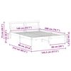 vidaXL Cadru de pat cu headboard Maro 140 x 200 cm Lemn de pin masiv