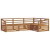 vidaXL Set de canapele de exterior 4 pcs natural Lemn Solid de Acacia