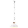 vidaXL Lampă suspendată industrială, alb, 58 cm, E27