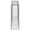 vidaXL Coșuri gabion arcuite 25 buc, 300x50x140/160cm, fier galvanizat