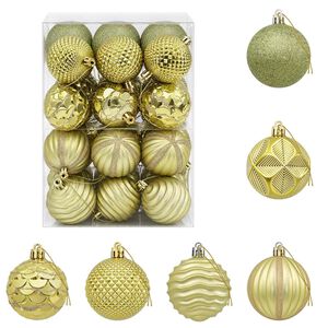 vidaXL Set de globuri de Crăciun 36 buc. Verde deschis 6 cm Polistiren