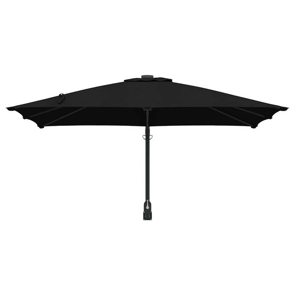 vidaXL Parasol de Grădină Negru 248,5 x 247,5 x 160 cm