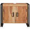 vidaXL Dulap pentru chiuvetă de baie Lemn masiv de acacia și fier