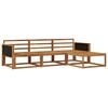 vidaXL Set de canapele de exterior 4 buc. natural Lemn Solid de Acacia