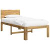 vidaXL Cadru de pat single cu tablie ROSTOCK Alb 75 x 190 cm