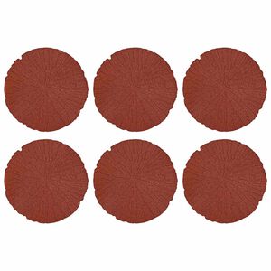 vidaXL Piatra de pași 6 pcs Roșu &Oslash; 45 x 1,8 cm Cauciuc