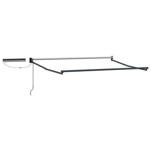 vidaXL Cort electric retractabil Roșu 3,5 x 2 m