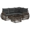 vidaXL Set de canapele pentru grădină 5 pcs Gri și gri &icirc;nchis