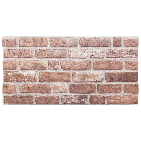 vidaXL Panouri de perete 3D, 10 buc., maro, 100x50 cm, EPS