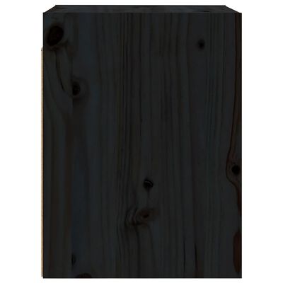 vidaXL Dulap de perete, negru, 30x30x40 cm, lemn masiv de pin
