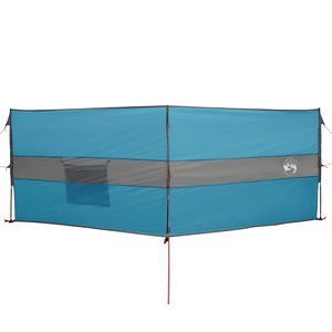 vidaXL Paravan de camping, albastru, 344x120 cm, impermeabil