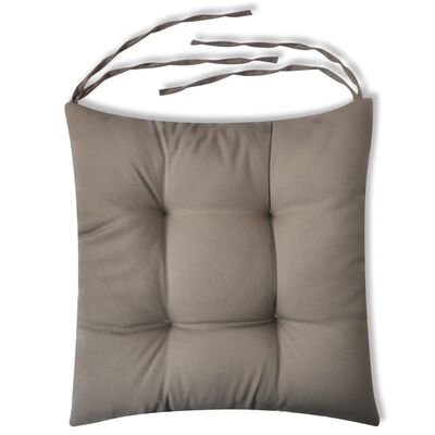 vidaXL Set perne de scaun, 4 buc, 40 x 40 x 8 cm, maro