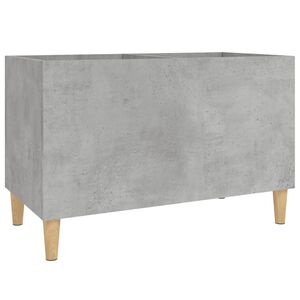 vidaXL Dulap pentru discuri, gri beton, 74,5x38x48 cm, lemn prelucrat
