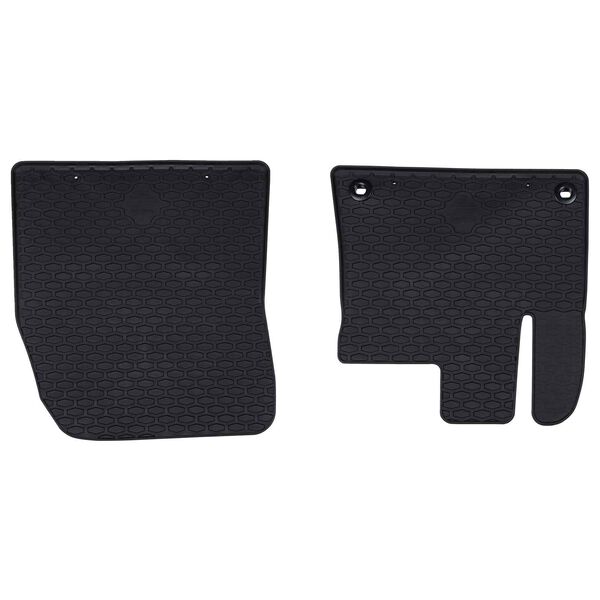 vidaXL Covor pentru mașină 2 pcs Negru Cauciuc