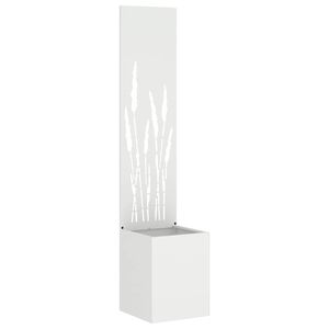 vidaXL Ecran de intimitate pentru grădină Traforaj Alb 32 x 150 cm
