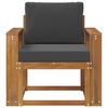 vidaXL Canapea de exterior Lemn de acacia solid și poliester natural