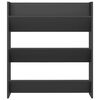 vidaXL Pantofar de perete, gri, 80x18x90 cm, PAL
