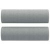 vidaXL Perne decorative, 2 buc., gri deschis, &Oslash;15x50 cm, textil