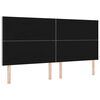 vidaXL Tăblie cap cu headboard Gri deschis 200 cm Piele artificială