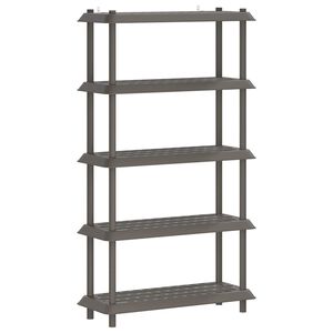 vidaXL Unitate de rafturi 5 niveluri 100 x 40 x 177 cm PP Gri deschis