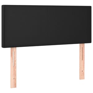 vidaXL Tăblie de pat, negru, 100x5x78/88 cm, piele ecologică