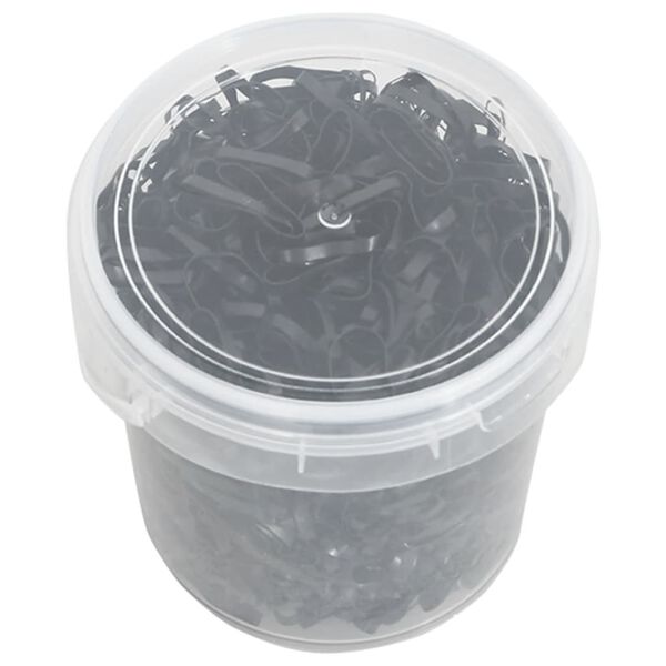 vidaXL Benzi de &icirc;mpletit pentru cal 1500 buc. negru silicon