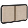 vidaXL Tăblie cap cu headboard Negru 100 x 55 x 3 cm Ratan