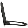 vidaXL Capacul de toaletă Negru 44 x 36,4 x 3,4 cm Duroplast
