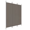 vidaXL Paravan de cameră cu 3 panouri, antracit, 150x200 cm, textil