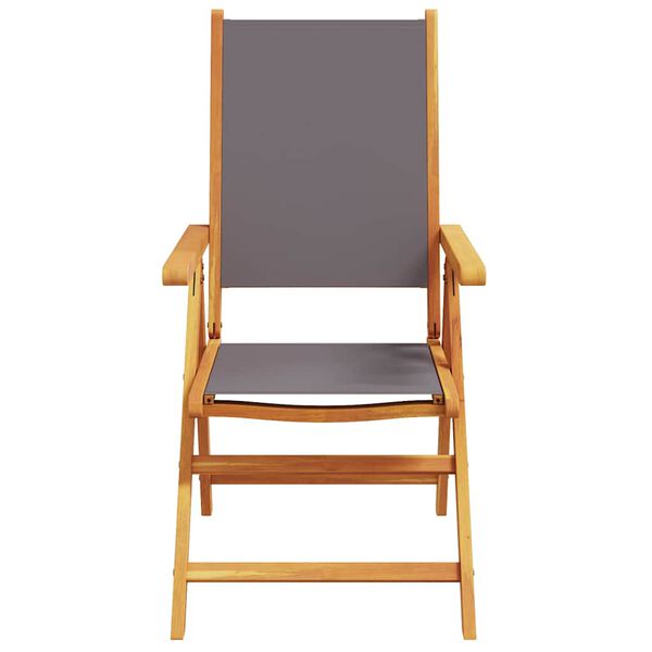 vidaXL Set mobilier de grădină 7 piese textil antracit/lemn masiv