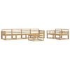 vidaXL Set de canapele de exterior 7 pcs Alb