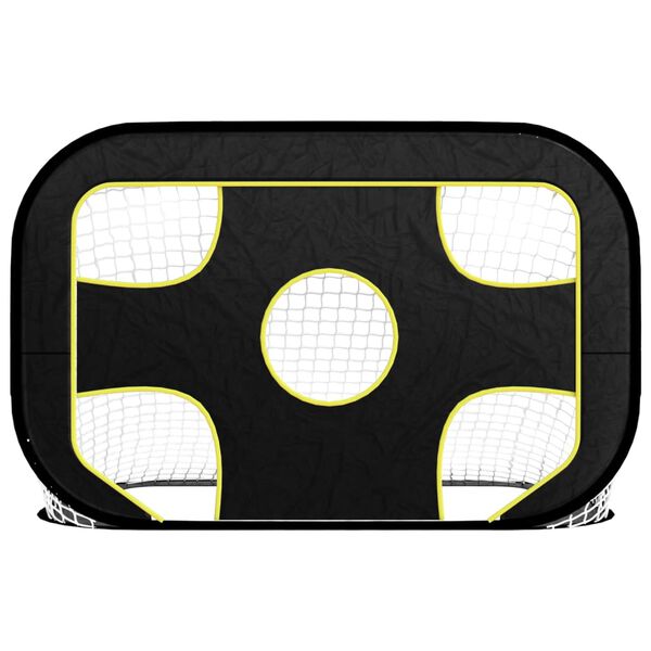vidaXL Plasă de poartă de fotbal cu țintă 120x80x80 cm poliester