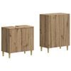 vidaXL Set de dulapuri pentru baie, 2 piese ARNHEM Stejar Artizanal