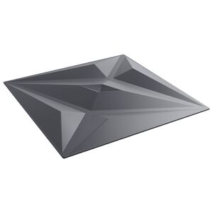 vidaXL Panouri de perete 12 buc. 50 x 50 cm Gri Star Spumă XPS